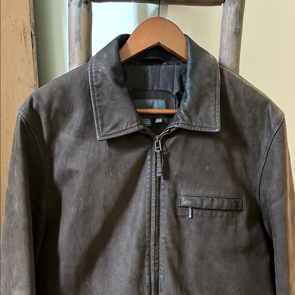 Zara Brown Lightweight Shirt Jacket with Classic Collar